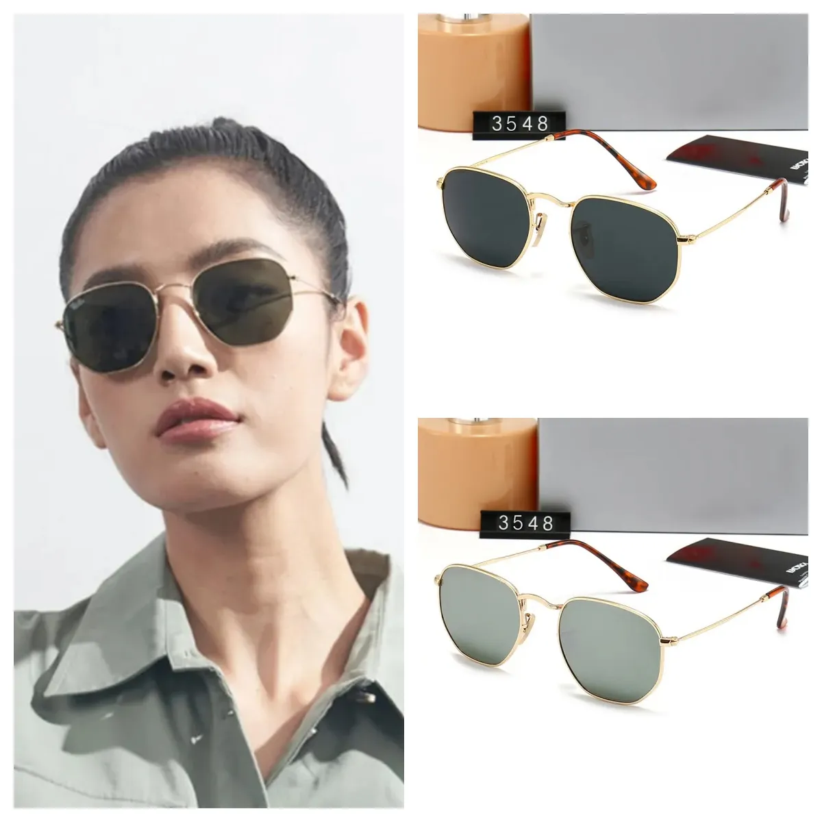 Acetate Frame Polarized Aviator Sunglasses UV400 Protection Premium Military Style Classic Aviator Sunglasses, Polarized  main image 3