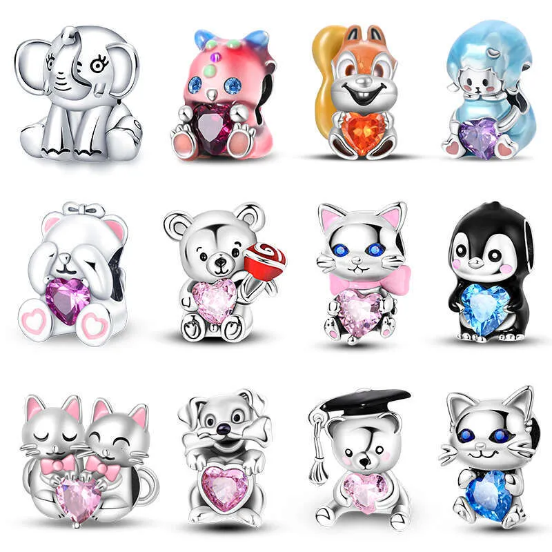 Breloques animaux en argent sterling 925 pour bracelet diy bijou_voghion.com