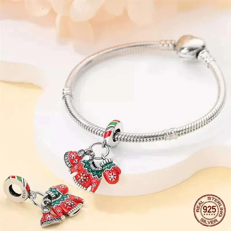 925 Sterling Silver Snowflake Charm – Christmas Dangle Bead For Bracelets & Necklaces, European Fit