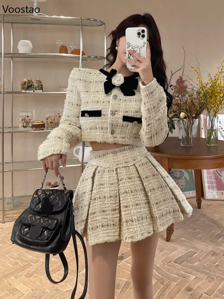 Tweed skirt overall sale