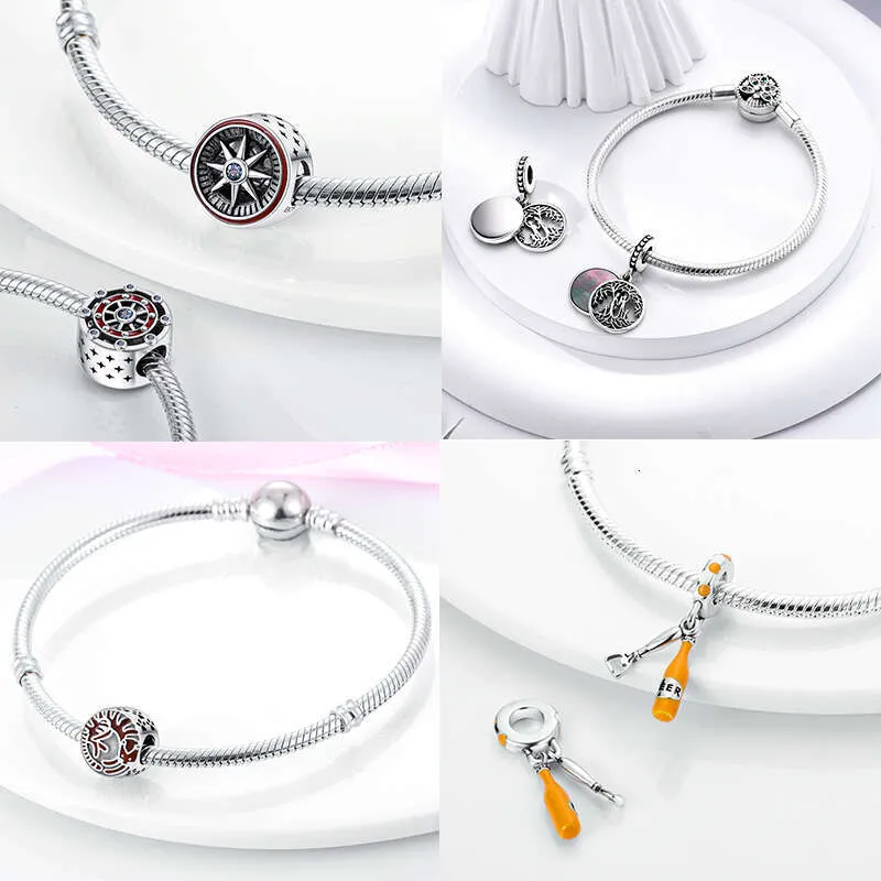 S925 Sterling Silver Coffee & Tea Cup Charm For Bracelet Necklace_voghion.com