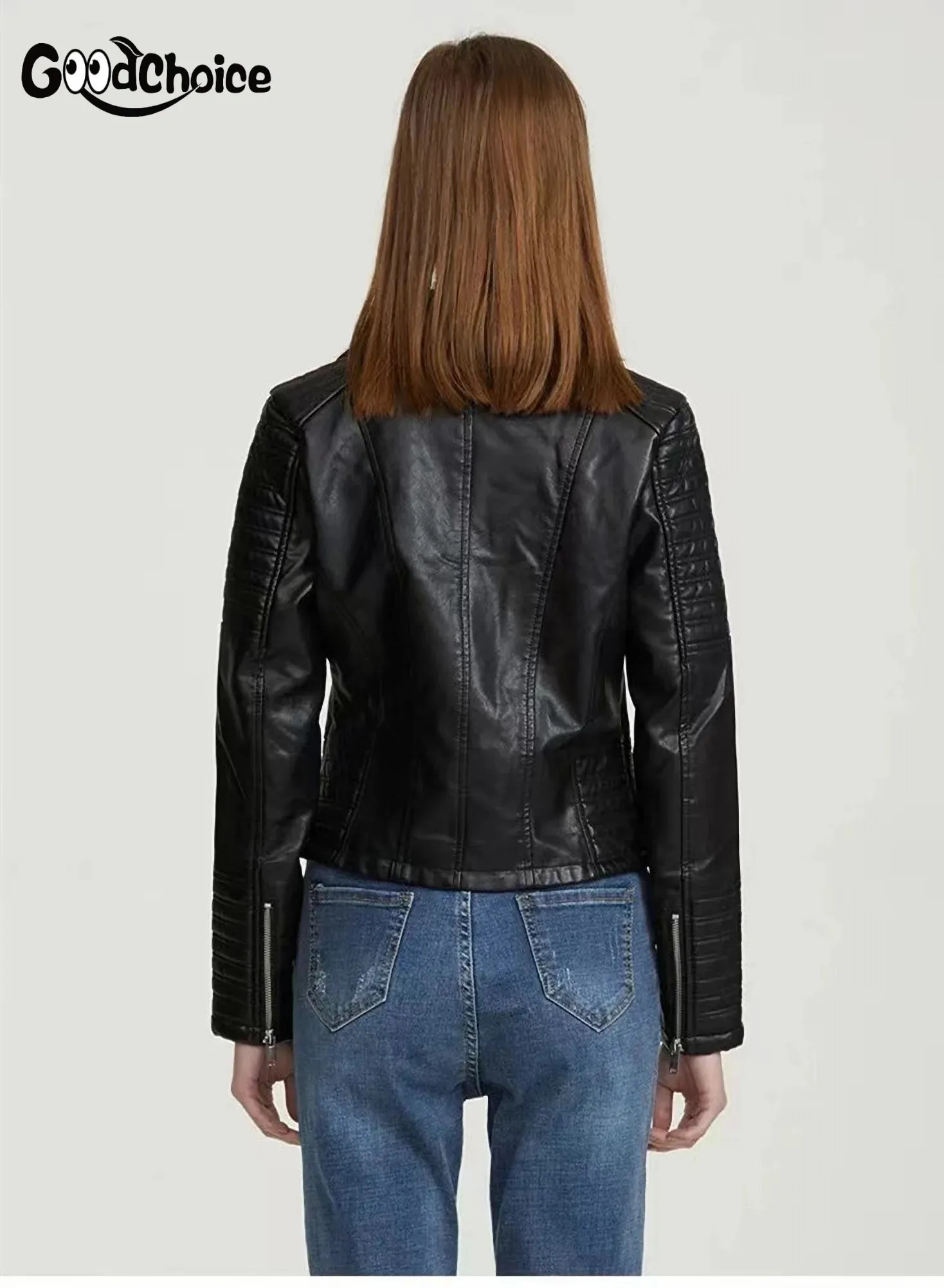 皮のコート  ブッヘラー buchler Womens Vintage Ombre Leather Jacket with Two Zippers - PU