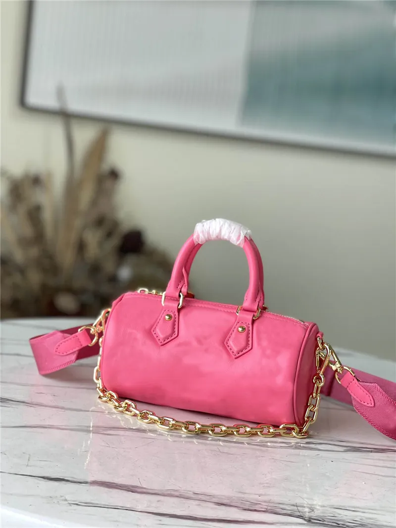 Luxury Dragon Fruit Pink Papillon Pink Handbag Quilted Embroidered 