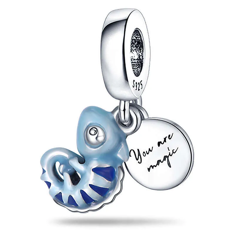 925 Sterling Silber Chamäleon Schmetterling Charm Für Armband_voghion.com