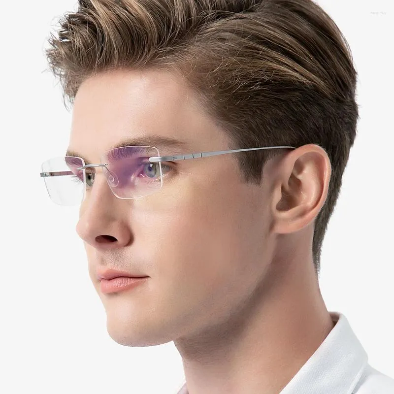 FONEX Pure Titanium Rimless Square Sunglasses Frames Only For Men And Women Frameless Eyewear 2024 Style 8555 From Fawnirby 33.69 DHgate.Com