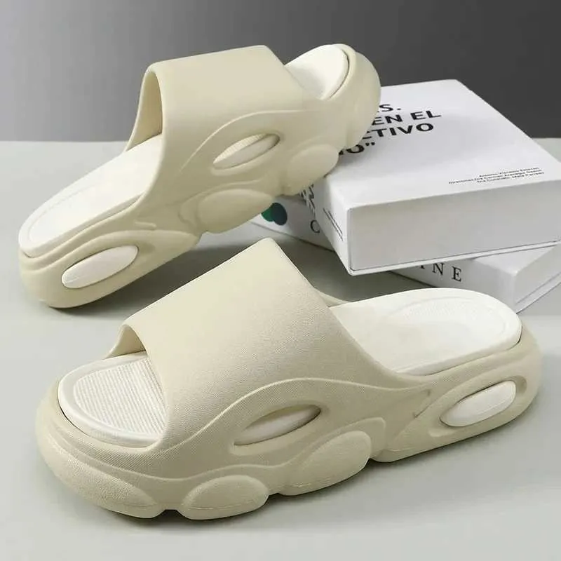Soft EVA Platform Slippers: Unisex Home & Beach Sandals, Non-Slip ...