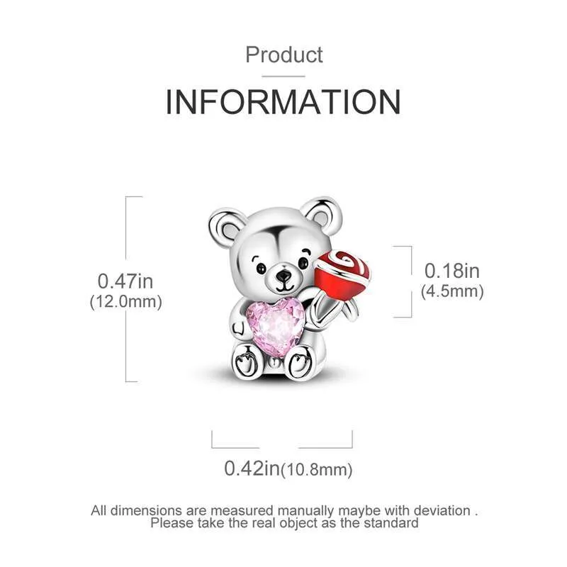 Breloques animaux en argent sterling 925 pour bracelet diy bijou_voghion.com