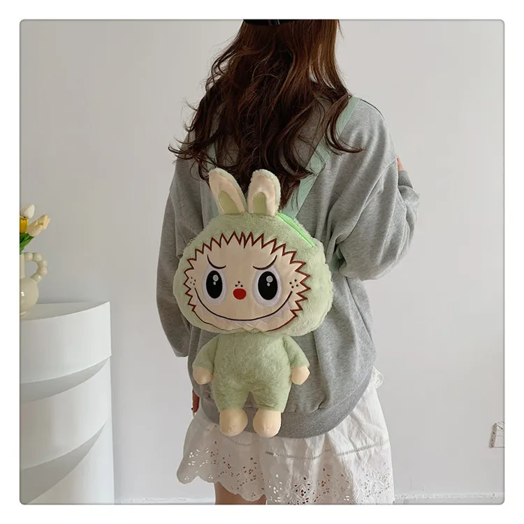 2024 Labubu Cute Cartoon Plush Doll Backpack New... From  display picture 2