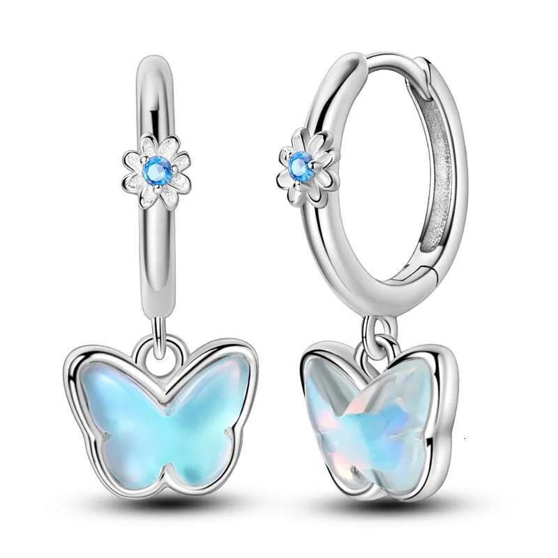 Sterling Silver Shooting Star Heart Stud Earrings For Women_voghion.com