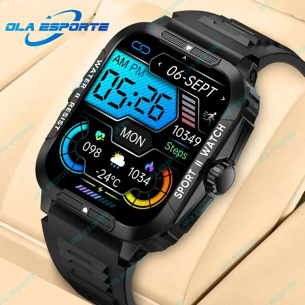 Waterproof 1.96 Outdoor Military Smartwatch With Bluetooth Call For Women And Men 3ATM Sport Smartwatch From Electronicworldkk 38.28 DHgate.Com