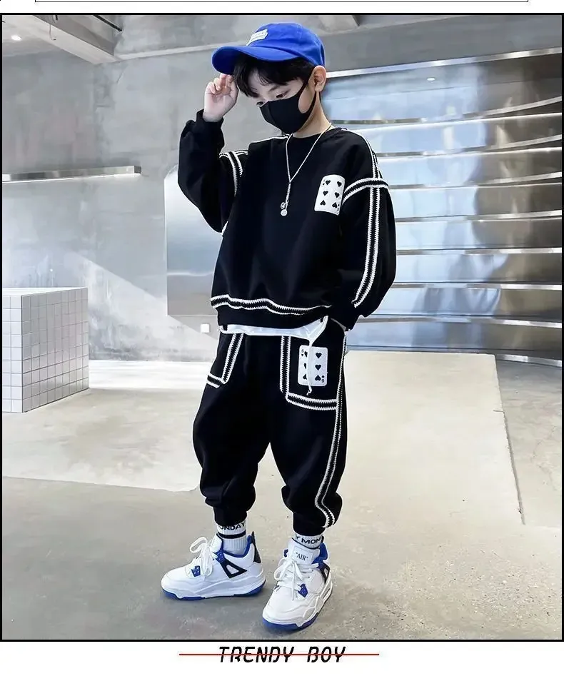 2Y Premium - Ensemble Sweat Crewneck Et Pantalon Jogging Gris Clair