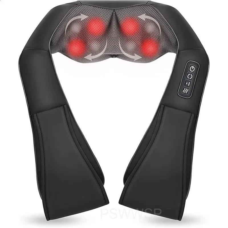 Nekteck Electric Neck Back Massager with Heat 3D Kneading Deep