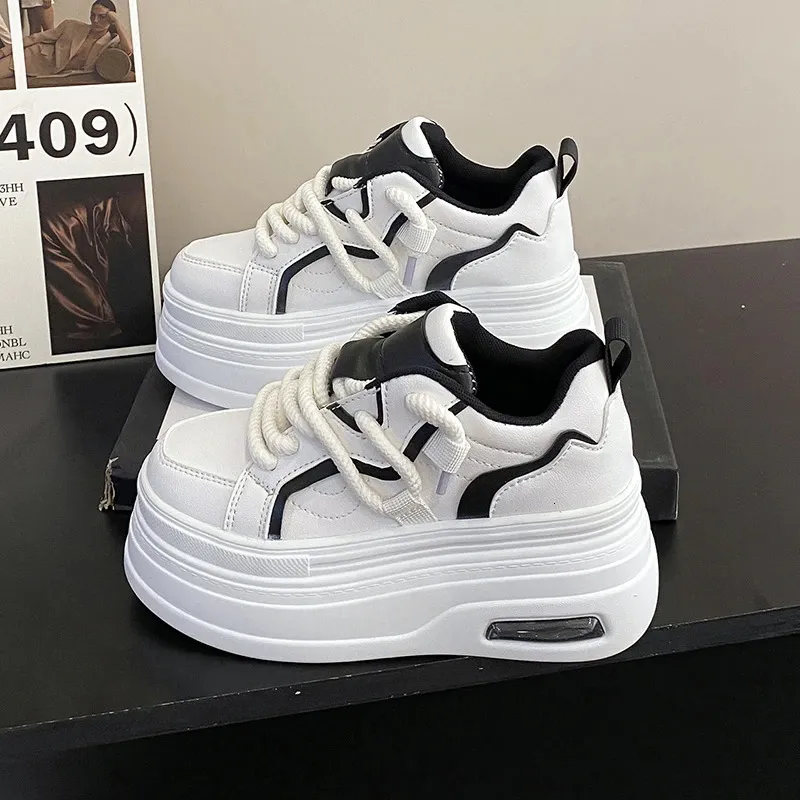 スニーカー Danyel Casual Lace-Up Puffy Platform Sneakers DHgate.com:Platform Sneakers for Women: Breathable Lace-Up