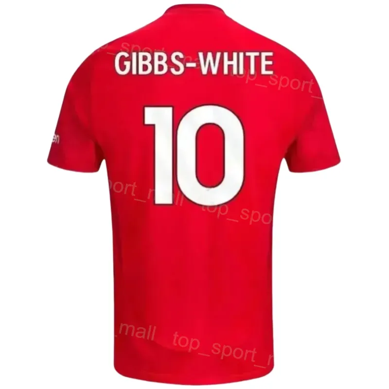 Club 24 25 Soccer Nottingham Forest Jersey Mans 11 WOOD 10