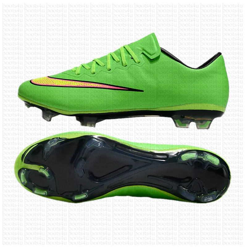 Soccer boots high quality New Men Soccer Shoes High Ankle Football Boots Cleats FG  main image 2