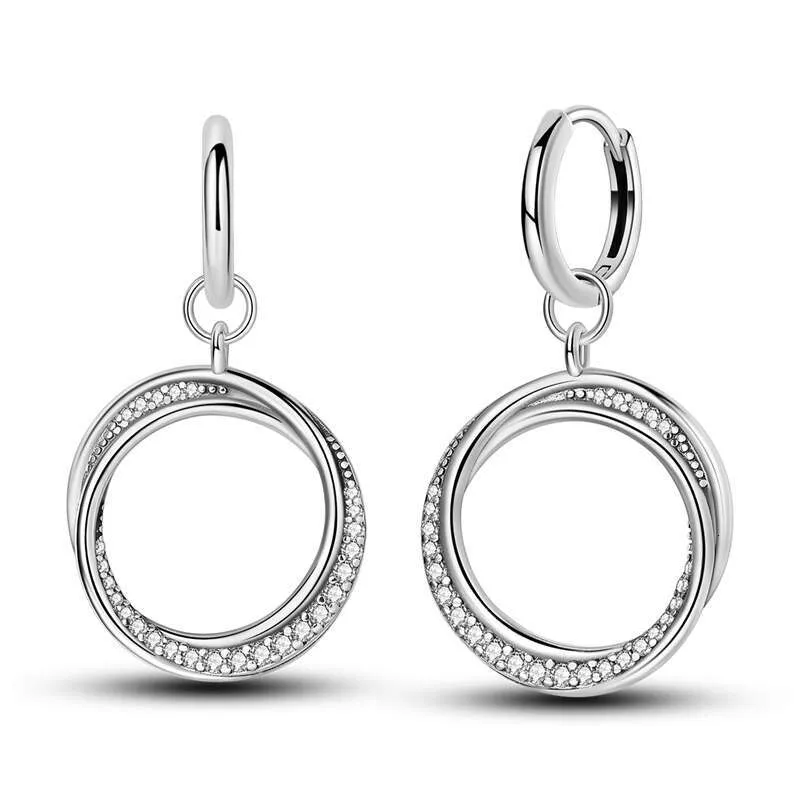 Sterling Silver Shooting Star Heart Stud Earrings For Women_voghion.com