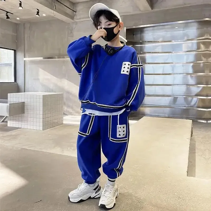 Boys Piece Tracksuit Set Kids Sportswear, Casual Street Clothes for  5-14 Years, Autumn Fashion