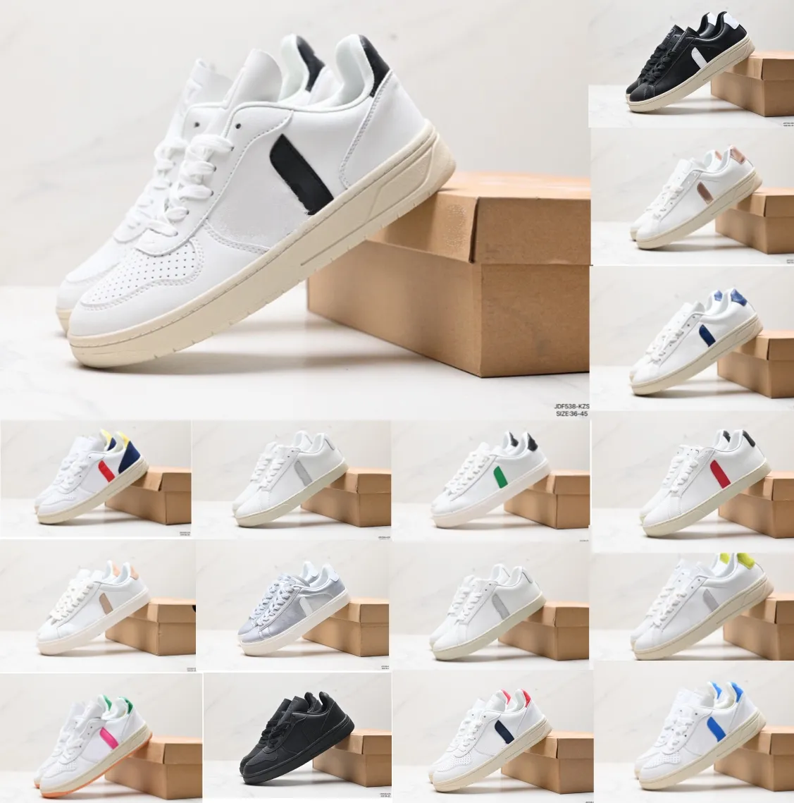 Designer Women's Casual Eq21 Run Shoes VJ Trainers In French Brand With