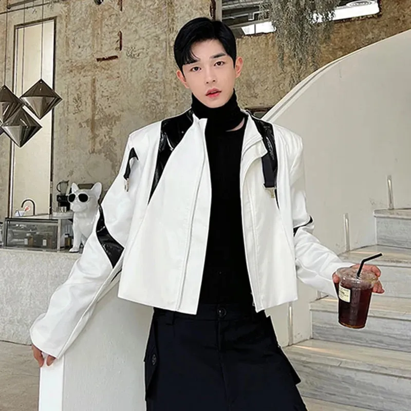 white jacket 韓国 楽天市場】ジャケット おしゃれ 春秋 二重襟 ショート ジャケット