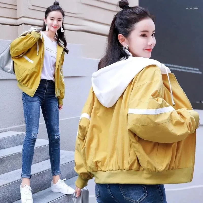 Vintage Black Yellow Trench Coat Womens For Women Korean Style Streetwear Varsity Jacket With Oversized Harajuku Fashion And Patchwork Design From Wuyanzus 28.93 DHgate.Com