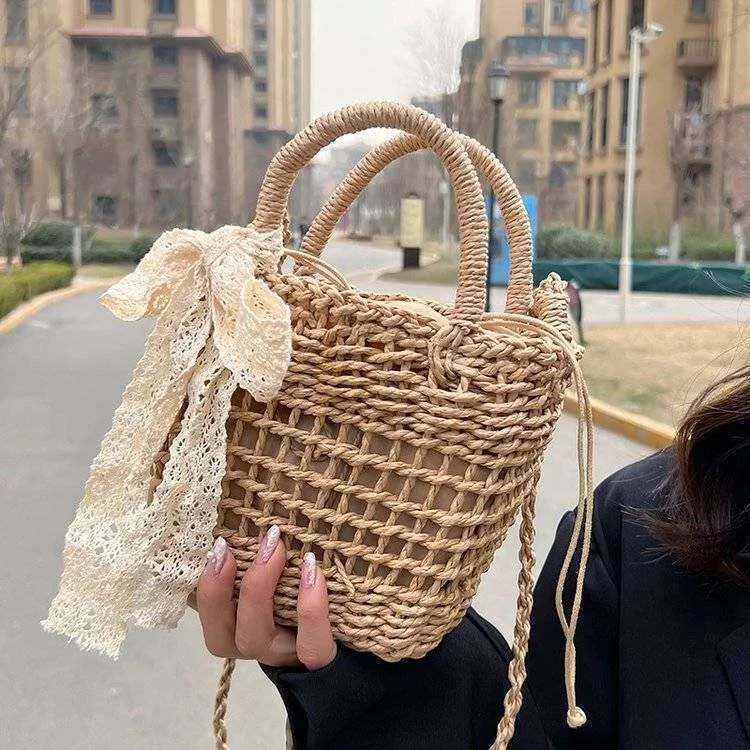Small rattan bag deals