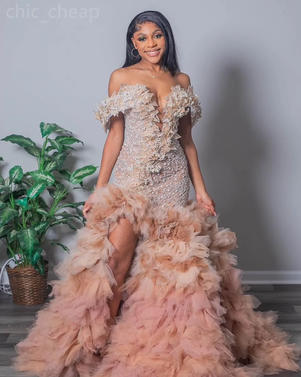 open lace back dress Pink Sweetheart Neck Tulle Beads Long Prom Dress, Pink Evening Dress US 16 / Custom Color main image 0