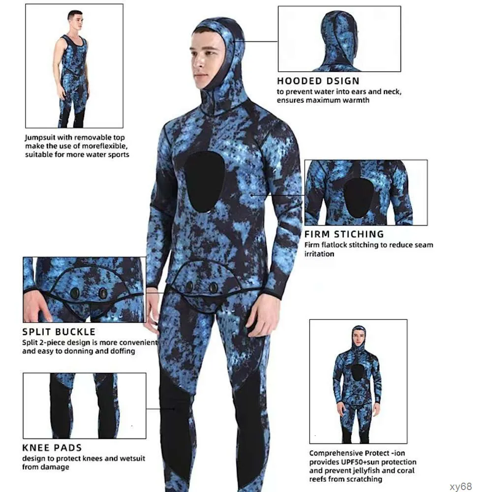 Cagoule De Plongée En Néoprène 2 Mm - Col Long Isotherme - Taille Unique Élastique - Pour Plongée, Surf, Sports Nautiques - 9