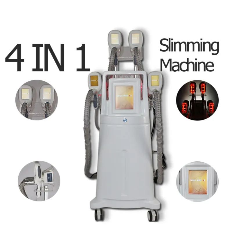 Cryolipolysis cavitation slimming machine with 4 cryo handles and CE ...