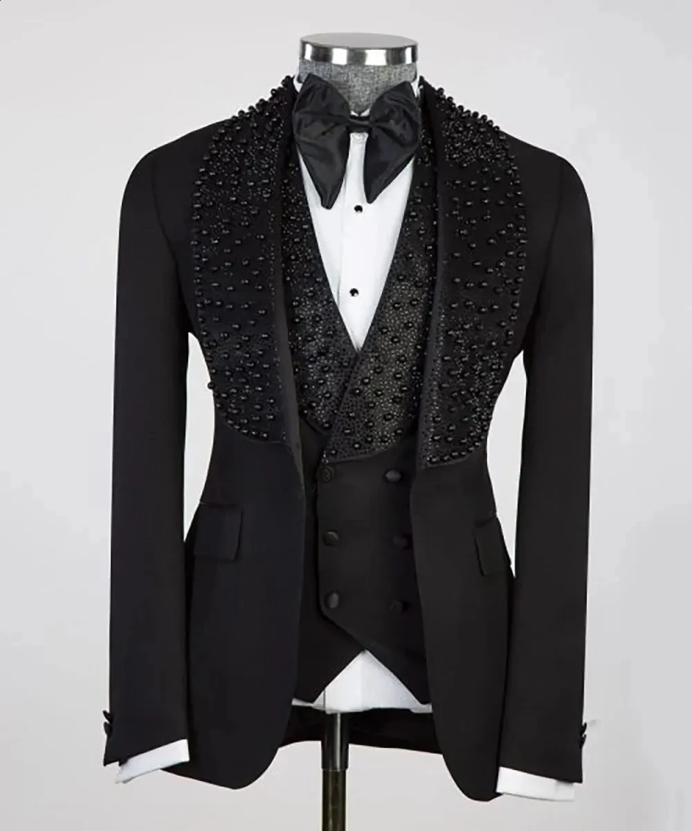 Sliktaa Tuxedo 3-delig voor heren, slim fit, elegant, klassiek