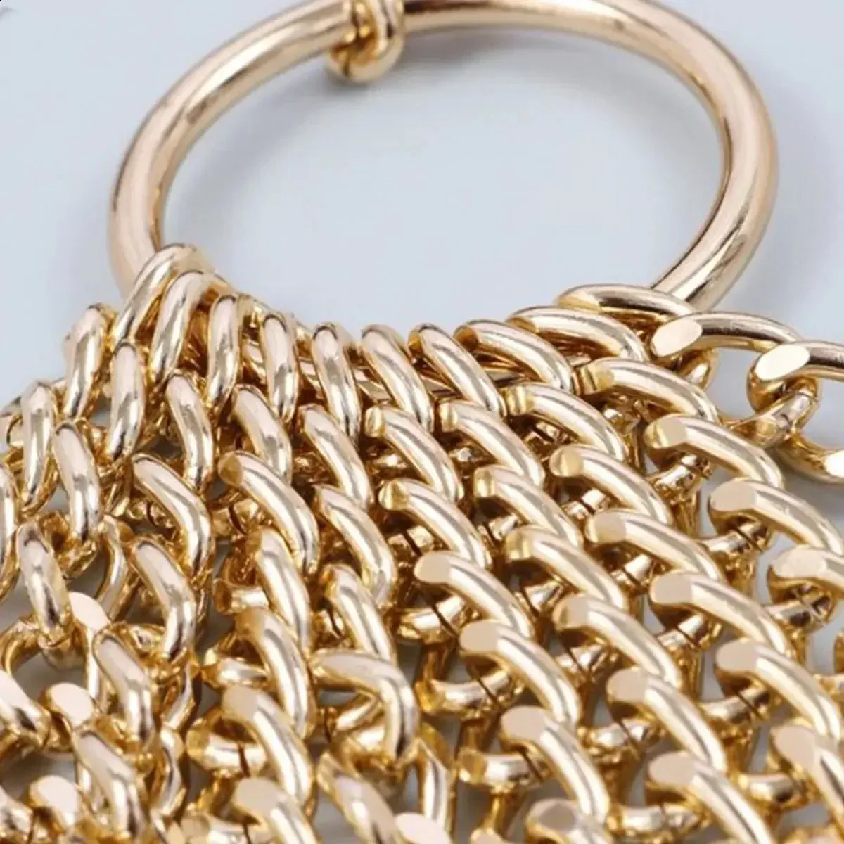 Thick Gold Belt Tassel Belt Multi-Layer Metal Chain Belt Womens Adjustable Gothic Belt Dress Accessories 240906