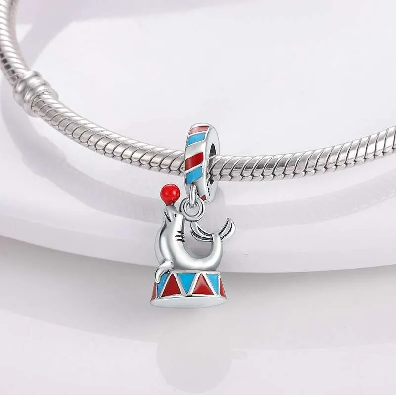925 Sterling Silver Shell Charms Ocean Wind Dolphin Whale Pendant Beads Fit Original DIY Bracelet Necklace_voghion.com