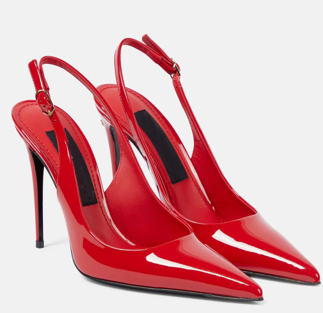 Lollo Womens Patent Leather Stiletto Sandals - Keira Slingback Dress Shoes  for Party Wedding - Red Black Silver Gold EU35-43 from Dhgate Sandals -  price 77.47