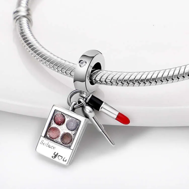 925 Sterling Silver Hot Goddess Series Perfume Lipstick High Heeled Shoes Bag Hanging Beads Charms Valentine's Day_voghion.com