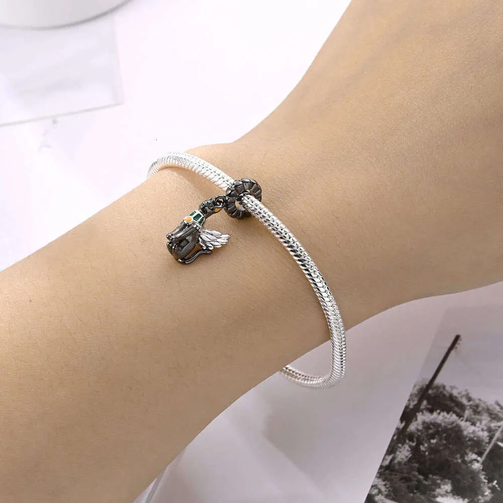 Ciondolo gattino in argento sterling per bracciale charm donna_voghion.com