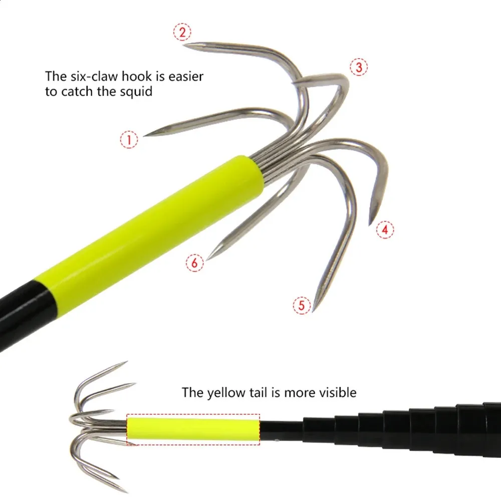 Fishing Eging Squid Gaff Telescopic Fishhook Gaff 3/4 Meter Carbon Steel  Explosion Hooks with Carry Carabiner from Dhgate Fishing Hooks - price 74.08