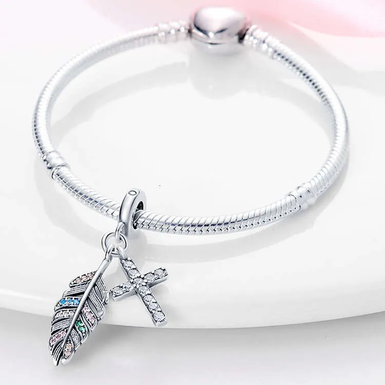 Charm coccinella e quadrifoglio verde in argento per bracciale_voghion.com