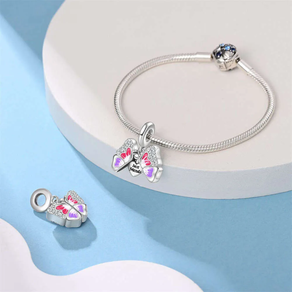 Schmetterling Anhänger Aus Sterlingsilber Für Charm Armbänder_voghion.com