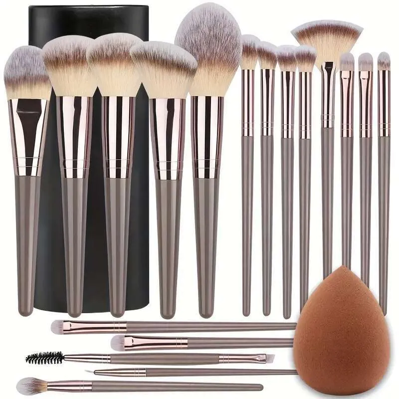 Premium 3-20 Piece Makeup Brush Set Eyeshadow, Blush, Highlighter,  Foundation, Concealer