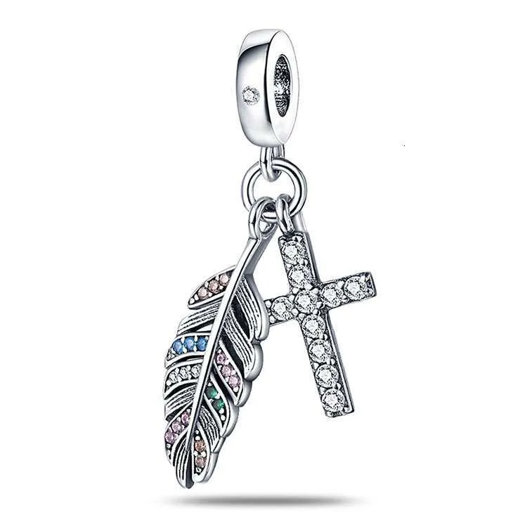 Charm coccinella e quadrifoglio verde in argento per bracciale_voghion.com