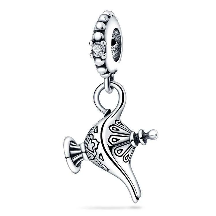 Exquisite Wine Pot Charm Bead Sterling Silver 925 For Bracelet_voghion.com