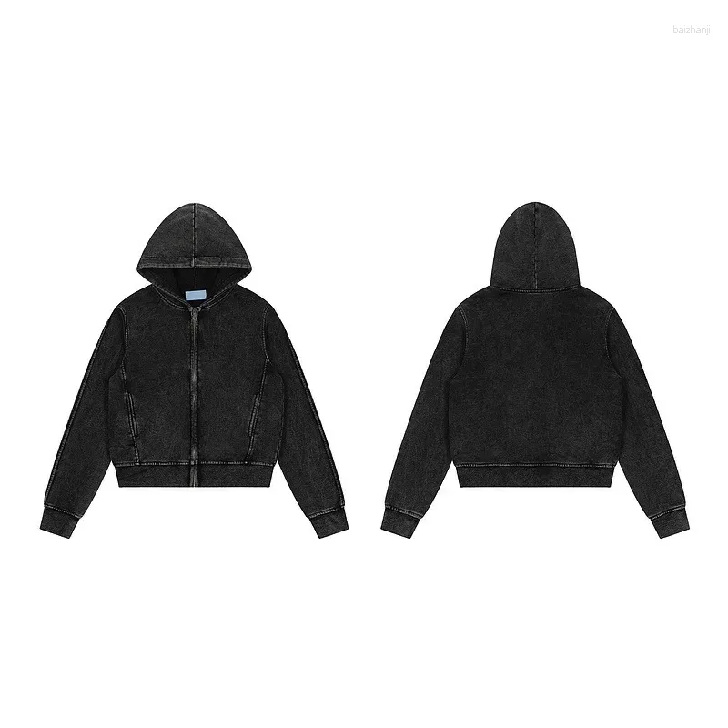 S zipup hoodie cropped ブラック S zipup hoodie cropped ブラック Cropped Zip Up Hoodie Black