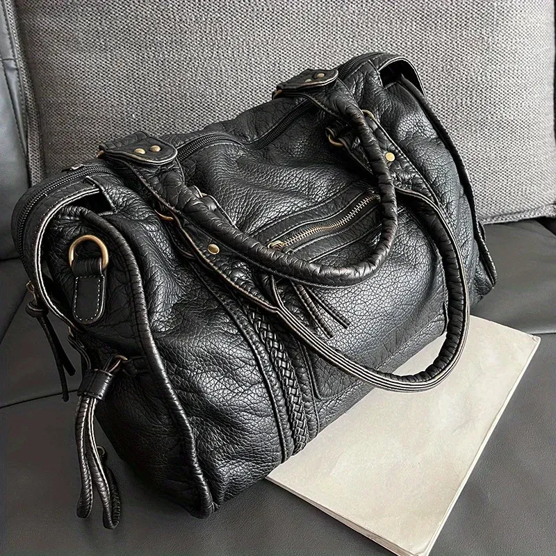 【BLACKUP】Punkall Leather Two-Way Shoulder Bag★ Blackup] Gelden Two-Way Belt Leather Shoulder Bag (4 Color