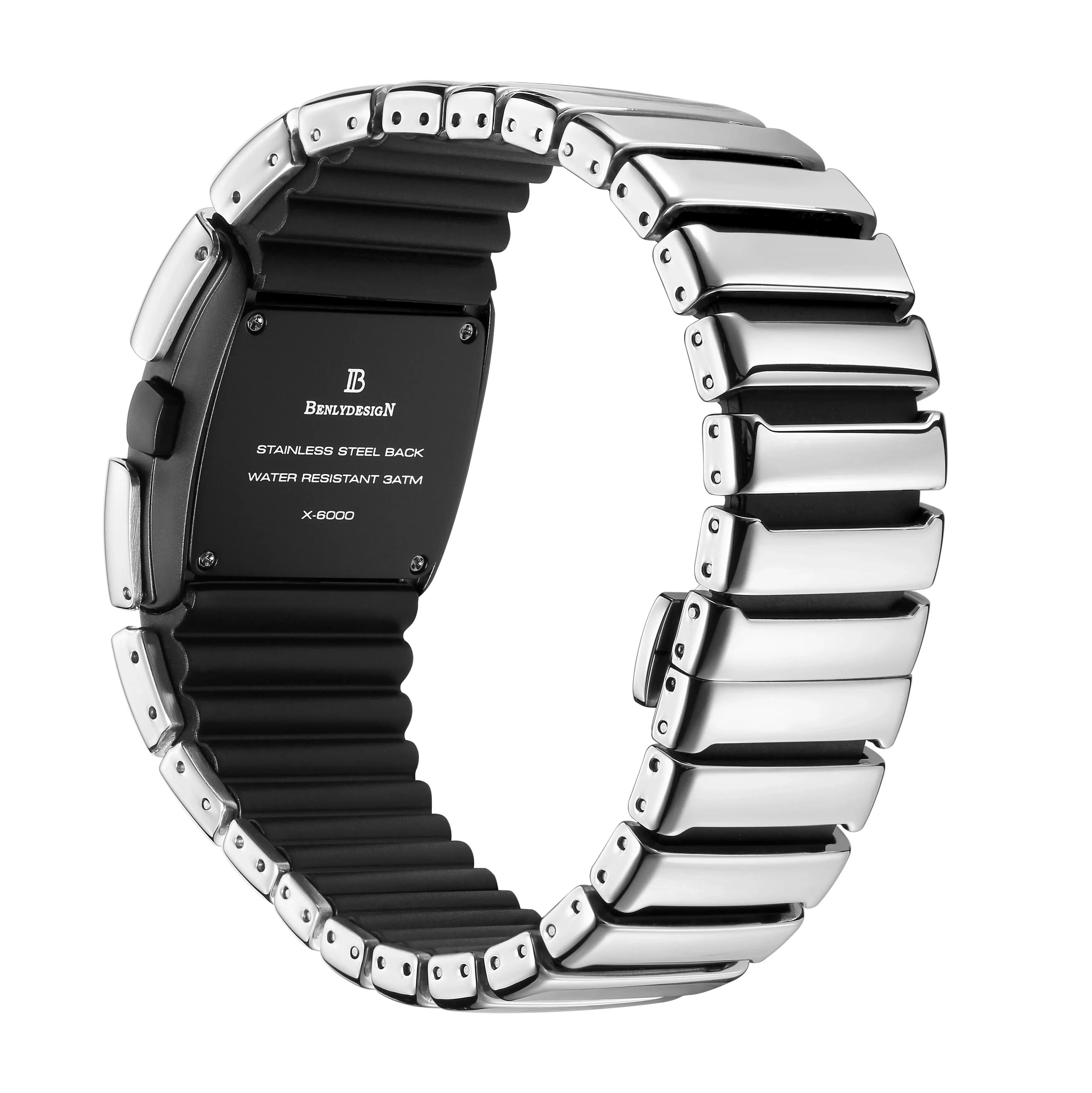 DHgate.com:Mens Retro-Futuristic Metal Watch - Punk Fashion