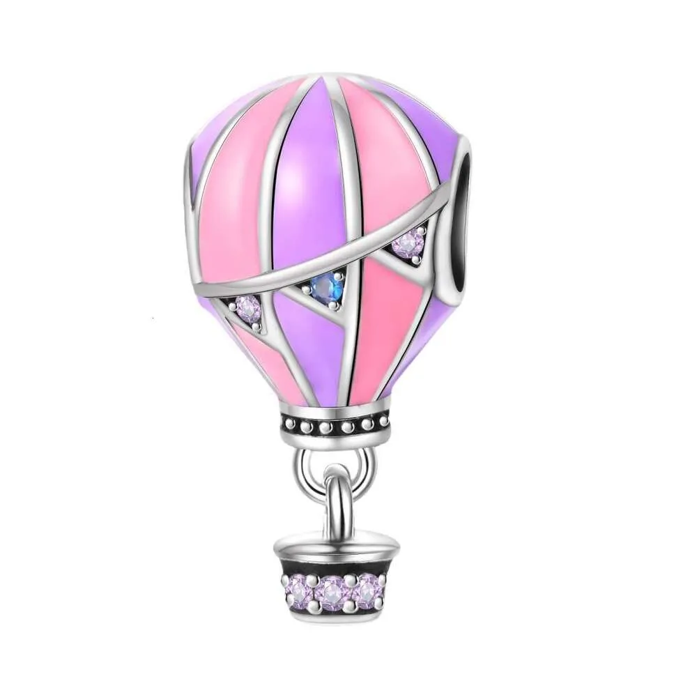 New Sterling Charm Hot Air Balloon Bead Fit Charms Silver 925 Original Bracelet DIY Jewelry Making For Women Gifts_voghion.com