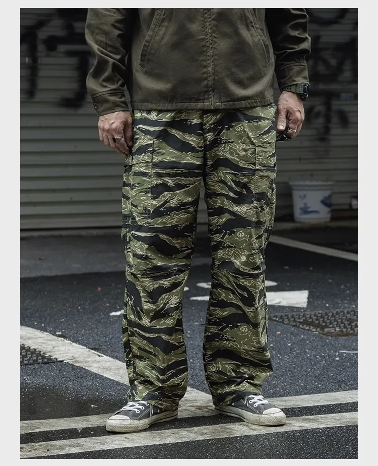 パンツ 00s multi pocket tiger camo cargo pants Ripstop Multi