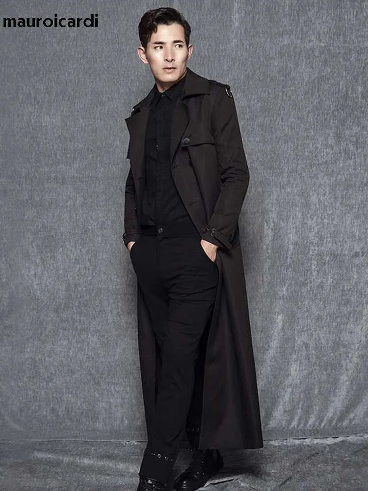 Extra long trench coat mens hot sale