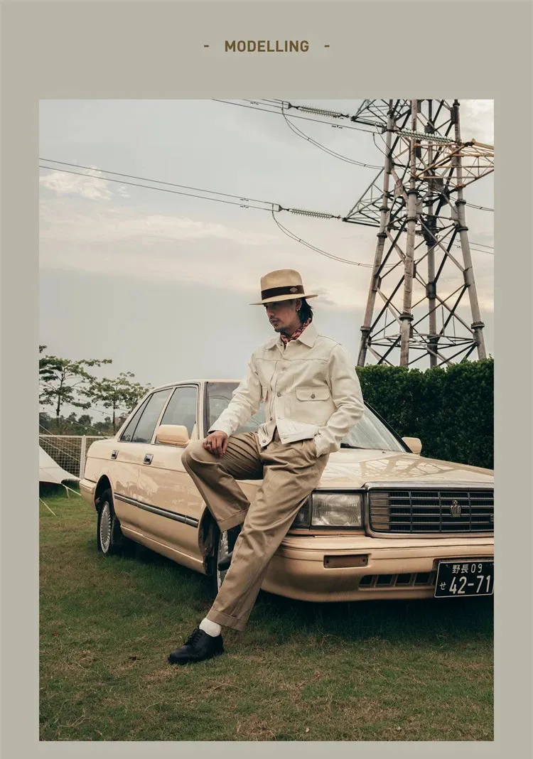 Red Tornado Type 2 Jean Waxed Trucker Jacket Waist Length White Seedge