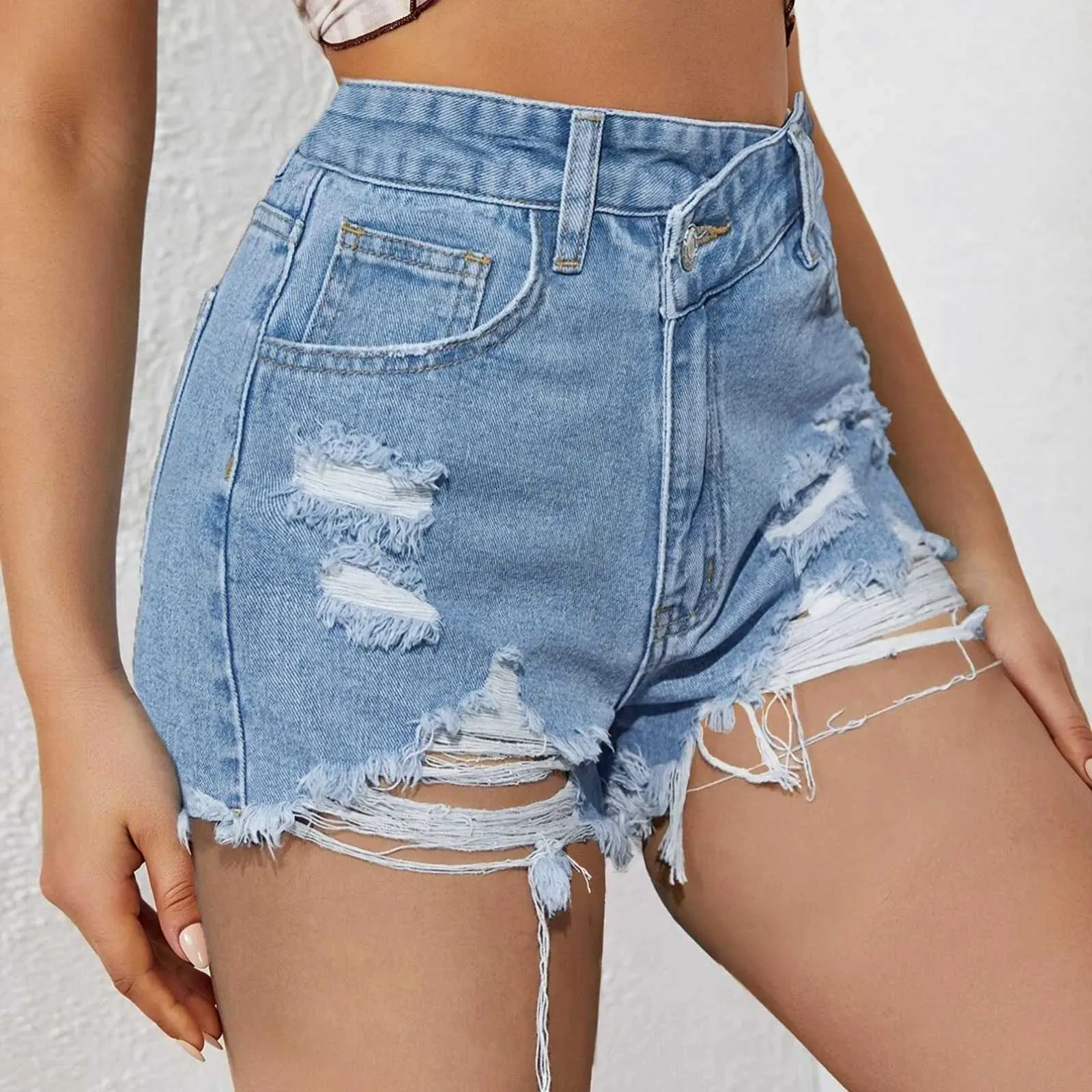 Pantalones cortados de abajo hotsell