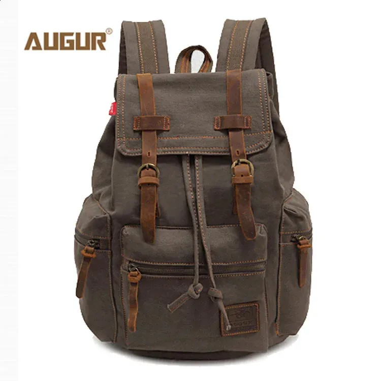 augur canvas laptop backpack AUGUR Mens Vintage Canvas Backpack Large Capacity... From Kua06, $28.9