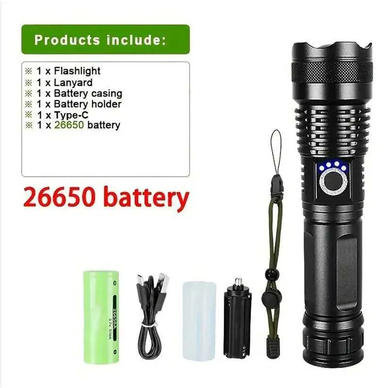 26650 usb flashlight rechargeable 1300 lumens Anker Ultra-Bright Tactical with Lumens, Rechargeable(26650 Battery Included), IPX7 Water-Resistant, Bolder LC130 LED with 5 Light Modes for Camping, Security, Emergency Use : Sports & Outdoors focused light in a rugged High-Power LED Flashlight, USB Rechargeable